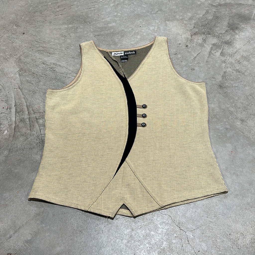 Jamie Sad Ok Brand Tan Pull Over Top Size L  D91